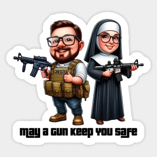 Gun Bless You Sticker